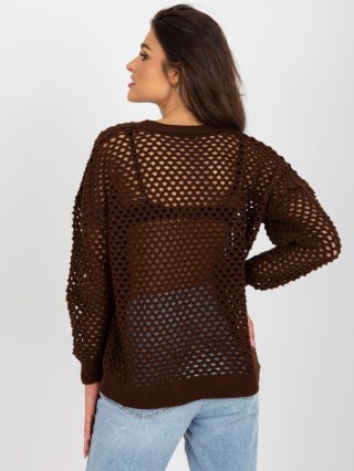 Sweter BA-SW-9006.38P ciemny brązowy