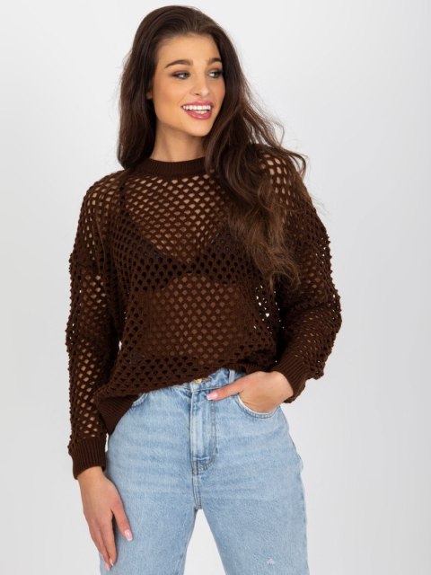 Sweter BA-SW-9006.38P ciemny brązowy Sweter BA-SW-9006.38P ciemny brązowy