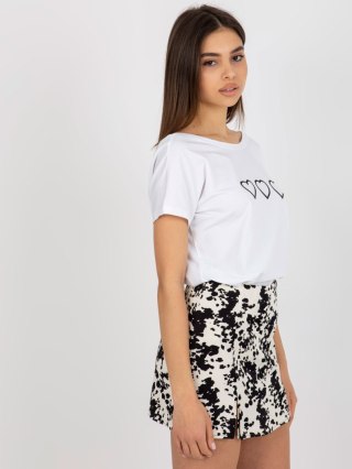 T-shirt RV-TS-5650.07P biało-czarny XL