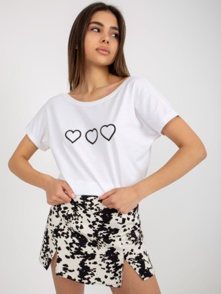 T-shirt RV-TS-5650.07P biało-czarny XL