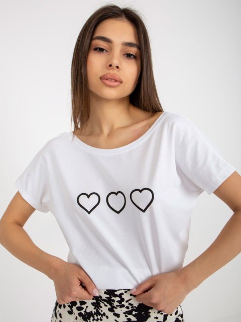 T-shirt RV-TS-5650.07P biało-czarny XL