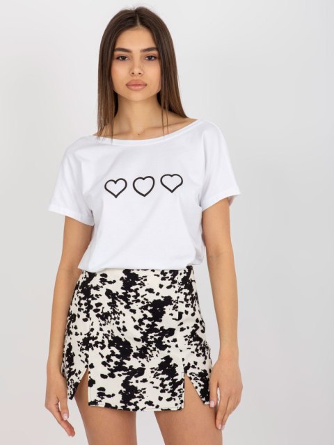 T-shirt RV-TS-5650.07P biało-czarny XL