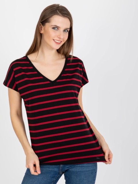 T-shirt RV-TS-8567.26 czarno-czerwony XL T-shirt RV-TS-8567.26 czarno-czerwony XL