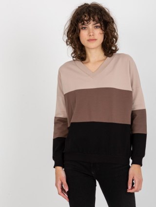 Bluza RV-BL-8328.34X czarno-beżowy L/XL