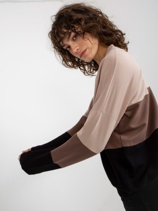 Bluza RV-BL-8328.34X czarno-beżowy S/M