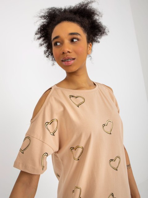 Bluzka FA-BZ-8452.77 camelowy Bluzka FA-BZ-8452.77 camelowy