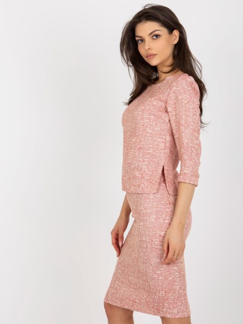 Bluzka LK-BZ-506489.75 czerwony 36