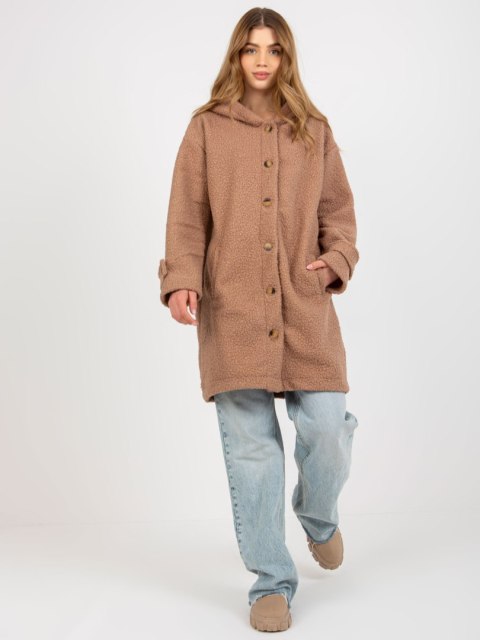 Płaszcz RV-PL-8449.98P jasny brązowy L/XL Płaszcz RV-PL-8449.98P jasny brązowy L/XL