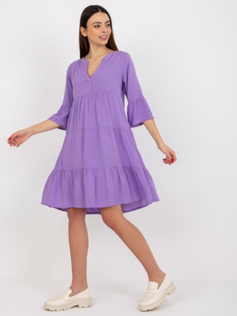 Sukienka D73761M30214B fioletowy XL