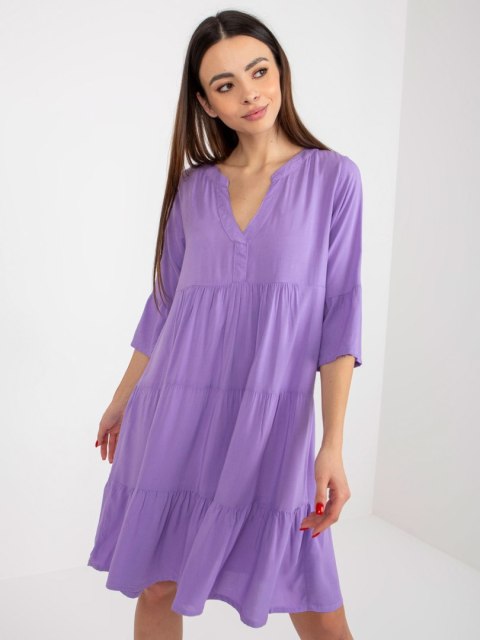 Sukienka D73761M30214B fioletowy XL