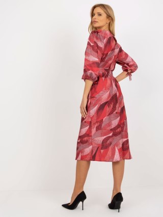 Sukienka LK-SK-509018.77 bordowy L/XL