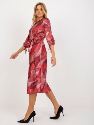 Sukienka LK-SK-509018.77 bordowy L/XL