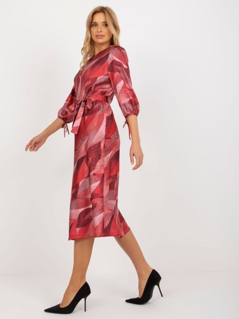 Sukienka LK-SK-509018.77 bordowy L/XL