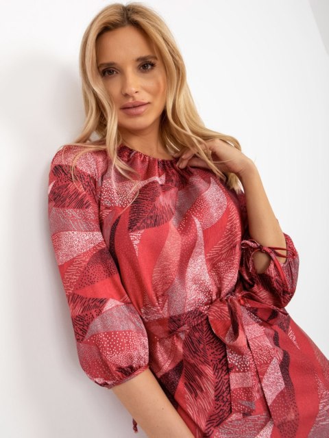 Sukienka LK-SK-509018.77 bordowy L/XL