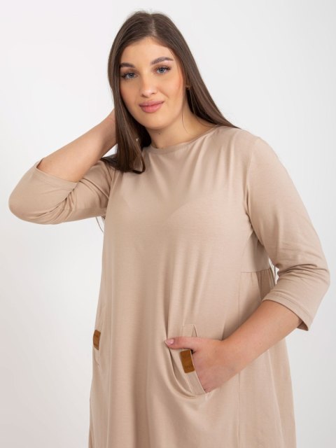 Sukienka RV-SK-6274.36P camelowy S/M Sukienka RV-SK-6274.36P camelowy S/M