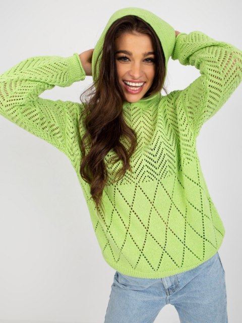 Sweter BA-SW-2003.51P jasny zielony Sweter BA-SW-2003.51P jasny zielony