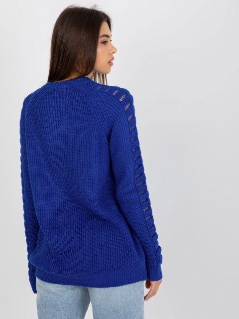 Sweter BA-SW-8056.21P kobaltowy Sweter BA-SW-8056.21P kobaltowy