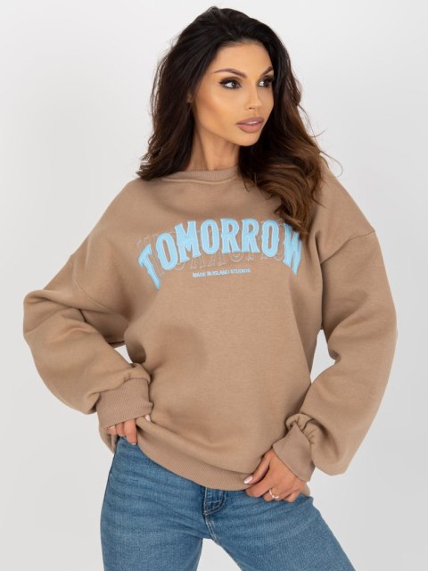 Bluza EM-BL-617-7.27 ciemny bezowy Bluza EM-BL-617-7.27 ciemny bezowy