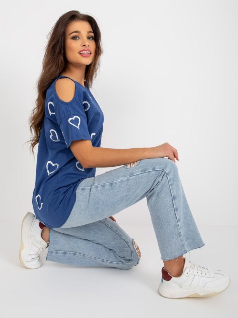 Bluzka FA-BZ-8452.77 ciemny niebieski Bluzka FA-BZ-8452.77 ciemny niebieski