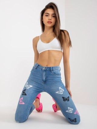 Spodnie jeans NM-SP-D8015.31X niebieski XL