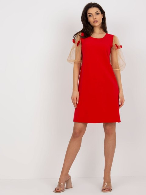 Sukienka LK-SK-506733.85 czerwony 36