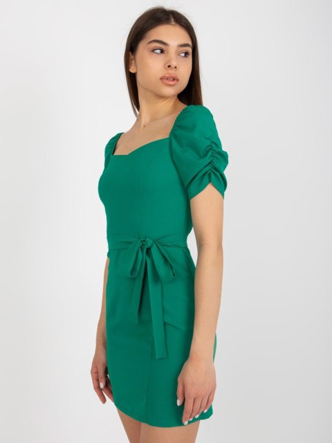 Sukienka LK-SK-508684.21X ciemny zielony 40