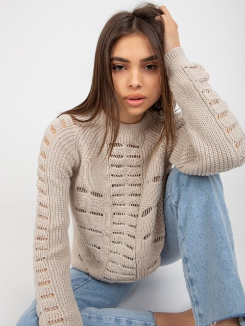 Sweter BA-SW-8056.21P ciemny bezowy Sweter BA-SW-8056.21P ciemny bezowy