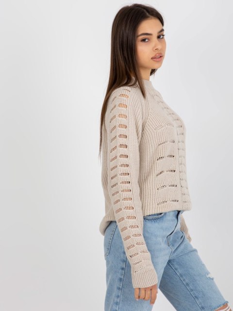 Sweter BA-SW-8056.21P ciemny bezowy Sweter BA-SW-8056.21P ciemny bezowy