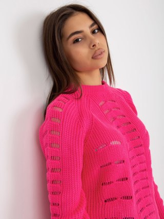 Sweter BA-SW-8056.21P fluo różowy
