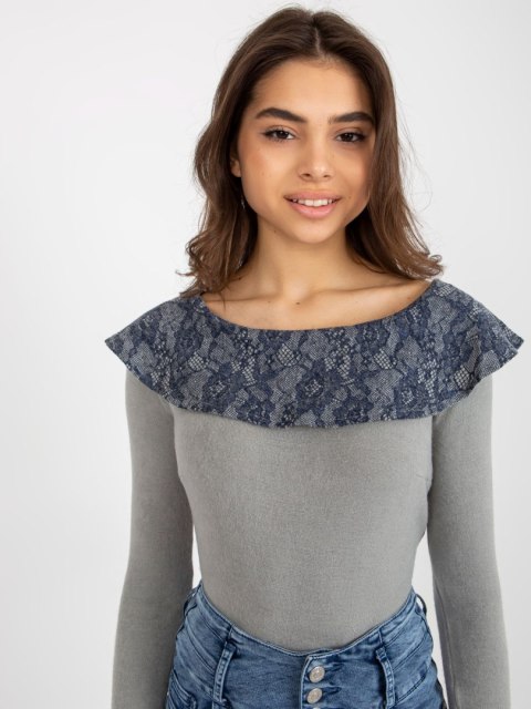 Sweter LK-SW-506559-2.13 granatowy 40