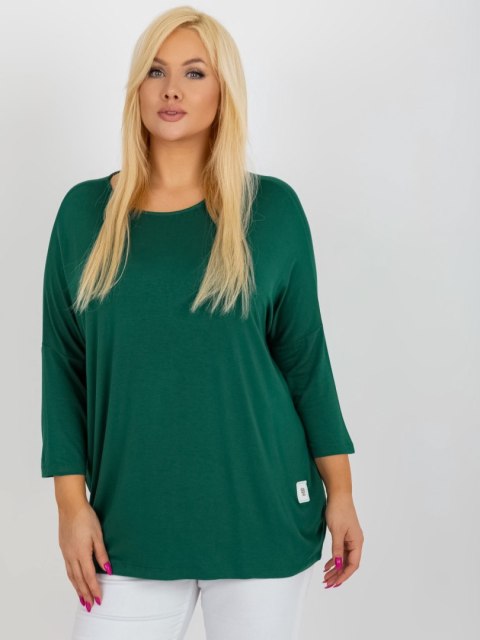 Bluzka RV-BZ-3770.92 ciemny zielony Bluzka RV-BZ-3770.92 ciemny zielony
