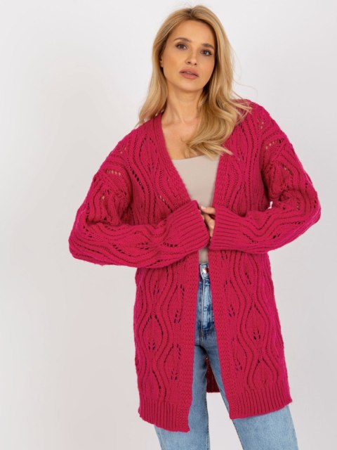 Kardigan BA-SW-3021.00P fuksjowy Kardigan BA-SW-3021.00P fuksjowy