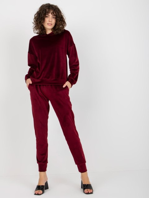 Komplet LK-KMPL-509149.10X bordowy L/XL