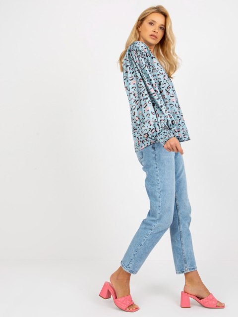 Koszula LK-KS-509017-2.78 czarno-niebieski L/XL