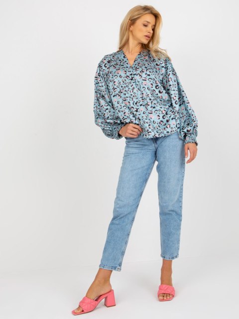 Koszula LK-KS-509017-2.78 czarno-niebieski L/XL