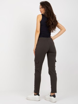 Spodnie dresowe RV-DR-8695.80 ciemny khaki S/M