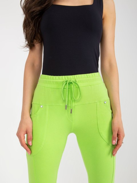Spodnie dresowe RV-DR-8696.20 limonkowy L/XL