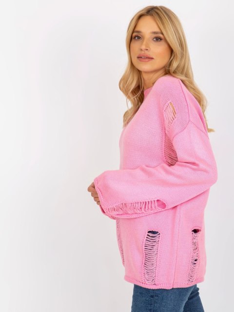 Sweter BA-SW-8043.08X różowy Sweter BA-SW-8043.08X różowy