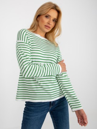 Sweter LC-SW-6006.22 biało-zielony