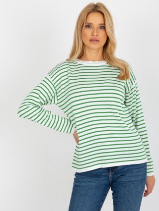 Sweter LC-SW-6006.22 biało-zielony