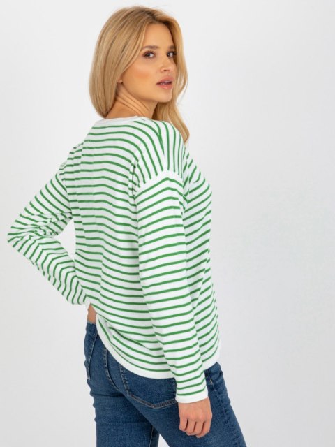 Sweter LC-SW-6006.22 biało-zielony Sweter LC-SW-6006.22 biało-zielony