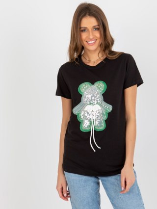 T-shirt FA-TS-8500.19P czarno-zielony