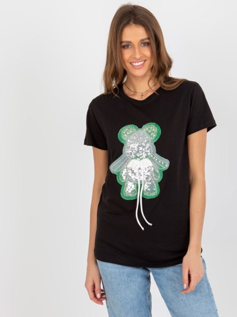 T-shirt FA-TS-8500.19P czarno-zielony T-shirt FA-TS-8500.19P czarno-zielony