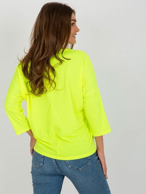 Bluzka RV-BZ-7663.05 fluo żółty Bluzka RV-BZ-7663.05 fluo żółty