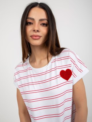 Bluzka RV-BZ-8619.94 biało-czerwony L/XL