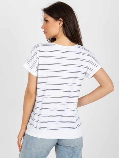 Bluzka RV-BZ-8619.94 biało-granatowy L/XL Bluzka RV-BZ-8619.94 biało-granatowy L/XL
