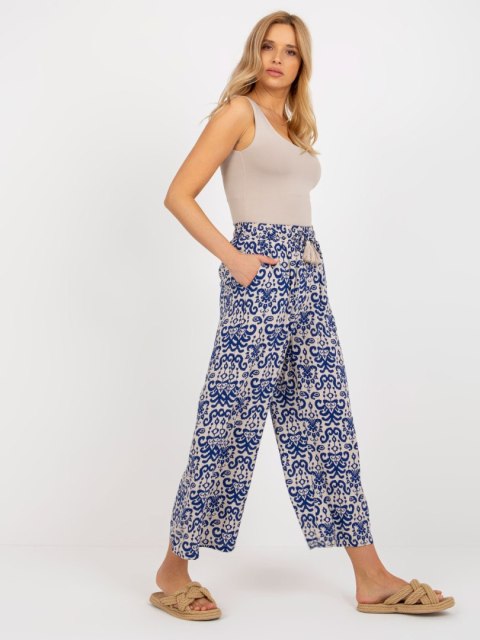 Spodnie D73770R62237A ciemny niebieski S