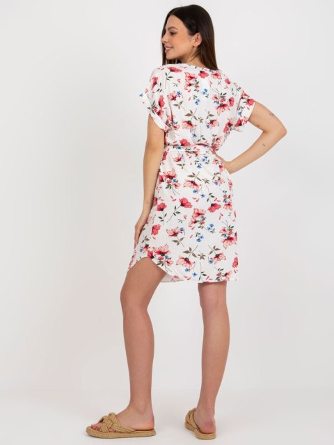 Sukienka WN-SK-661.71P biało-czerwony L/XL Sukienka WN-SK-661.71P biało-czerwony L/XL