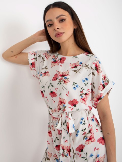 Sukienka WN-SK-661.71P biało-czerwony S/M Sukienka WN-SK-661.71P biało-czerwony S/M