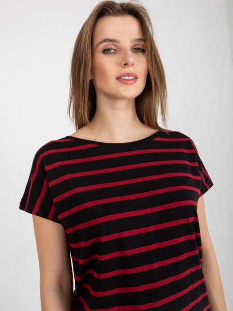 T-shirt RV-TS-8568.75 czarno-czerwony XL T-shirt RV-TS-8568.75 czarno-czerwony XL